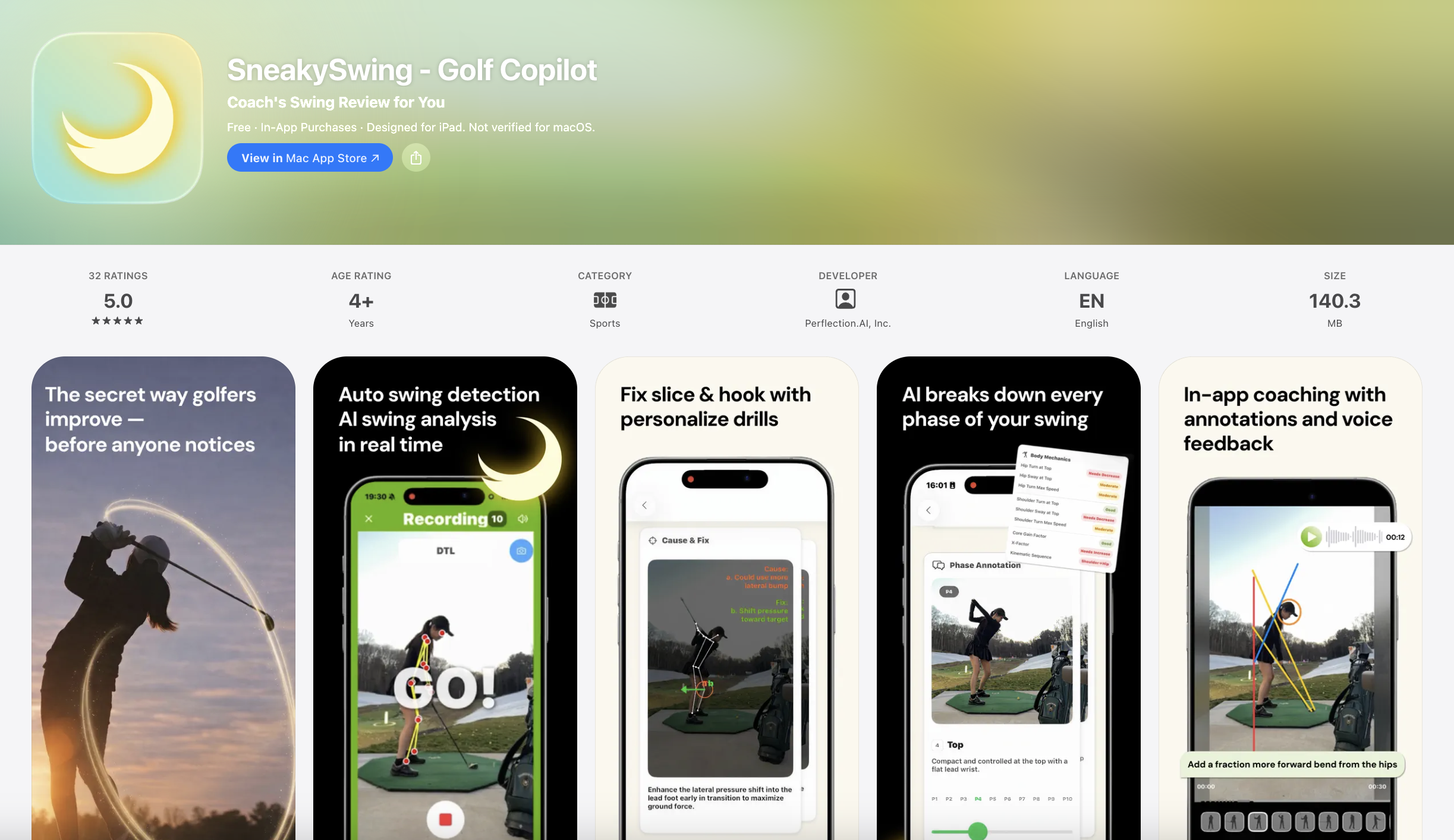 SneakySwing App Store